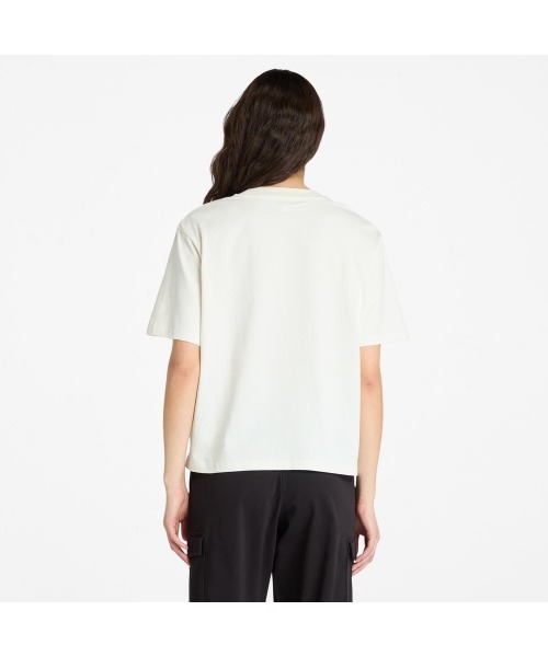 Timberland(ティンバーランド)の「半袖 グラフィック Tシャツ レディース(Tシャツ/カットソー・レディース・ライトホワイト・LARGE/MEDIUM/SMALL)」の2枚目の写真