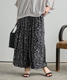 ビスコースプリントパンツ