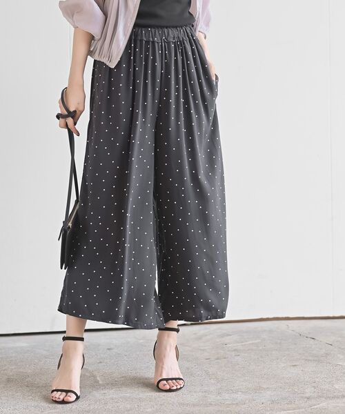 rps（アールピーエス）の「ビスコースプリントパンツ（その他パンツ・レディース・ブラック系その他2/ブラック系その他3/グレー/ブラック/ネイビー・フリー）」の3枚目の写真