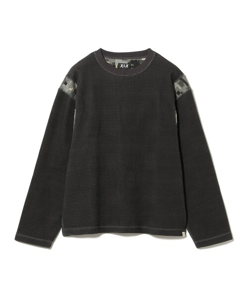 fakeasflowers FAF サーマル ブラック セール】FAF（Fake As Flowers） / Thermal Reversible LS Pullover（T