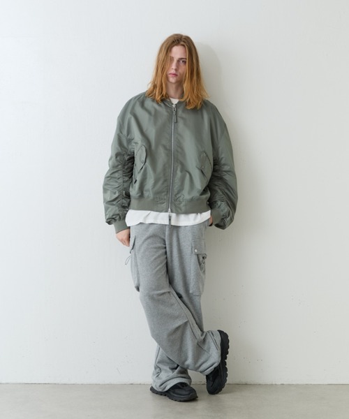 Lui's（ルイス）の「【Neucon/ニューコン】ダブルポケットパラシュートスウェットカーゴパンツ（スウェットパンツ・メンズ・グレー/ブラック・2/1）」の20枚目の写真