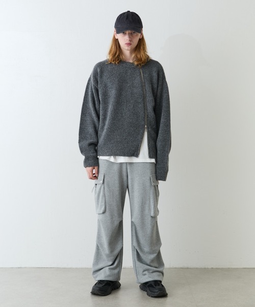 Lui's（ルイス）の「【Neucon/ニューコン】ダブルポケットパラシュートスウェットカーゴパンツ（スウェットパンツ・メンズ・グレー/ブラック・2/1）」の22枚目の写真