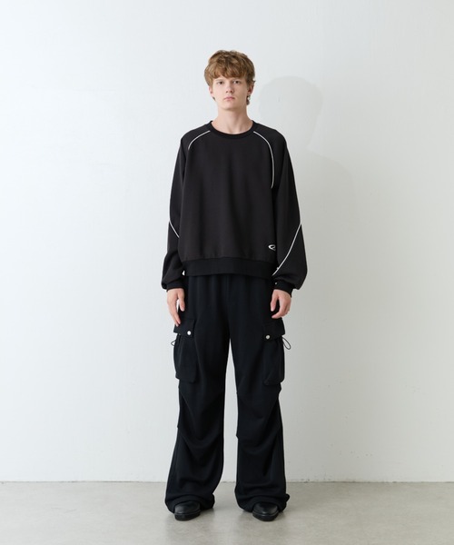 Lui's（ルイス）の「【Neucon/ニューコン】ダブルポケットパラシュートスウェットカーゴパンツ（スウェットパンツ・メンズ・グレー/ブラック・2/1）」の16枚目の写真