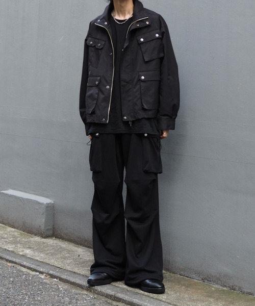 Neucon ダブルポケットカーゴパンツ ブラック Lui's（ルイス） カーゴパンツ 「Neucon/ニューコン」ダブルポケット