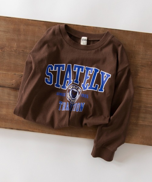 DRC branshes(ディーアールシーブランシェス)の「【WEB限定/DRC】アソートグラフィック長袖Tシャツ(Tシャツ/カットソー・キッズ・ブルー/フューシャピンク/ダークグリーン/その他4/ブラック/その他6/ホワイト/ブラウン/イエロー/ベージュ/パープル/その他2/その他3/その他5・110/100/120/160/150/130/140)」の3枚目の写真