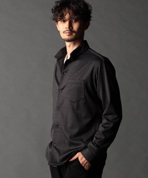 NICOLE CLUB FOR MEN | ジオメトリックスタンドボタンダウンシャツ(シャツ/ブラウス)