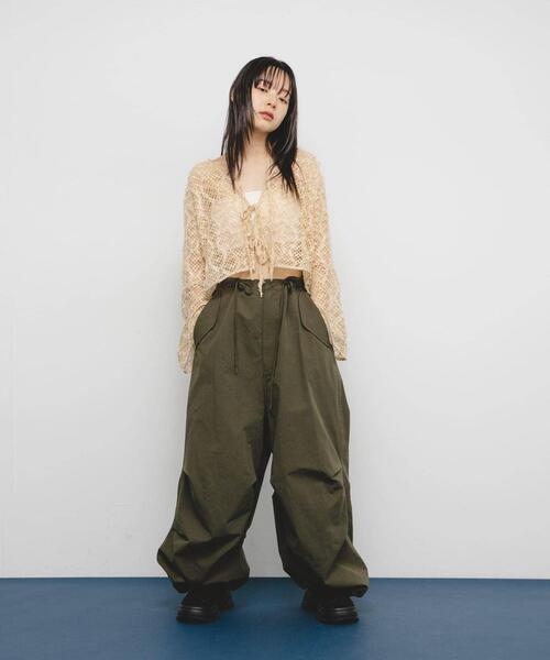 KBF(ケイビーエフ)の「フェザーメッシュカーディガン(カーディガン/ボレロ・レディース・ブラック/ブルー/ベージュ・ONE)」の12枚目の写真