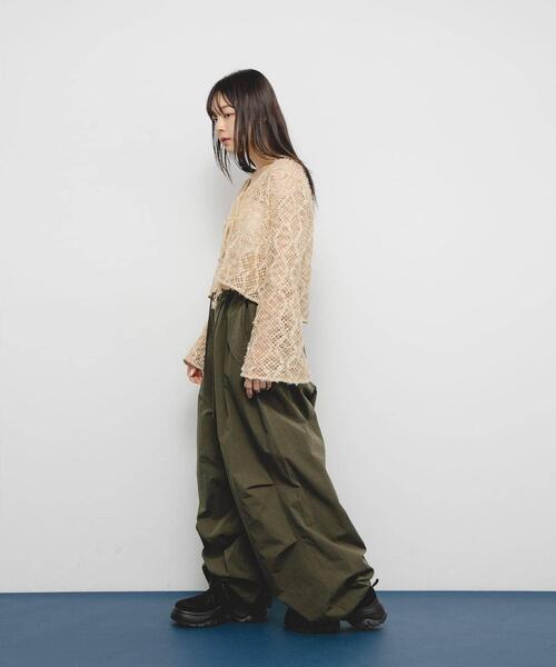 KBF(ケイビーエフ)の「フェザーメッシュカーディガン(カーディガン/ボレロ・レディース・ブラック/ブルー/ベージュ・ONE)」の13枚目の写真