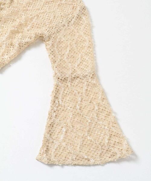 KBF(ケイビーエフ)の「フェザーメッシュカーディガン(カーディガン/ボレロ・レディース・ブラック/ブルー/ベージュ・ONE)」の15枚目の写真