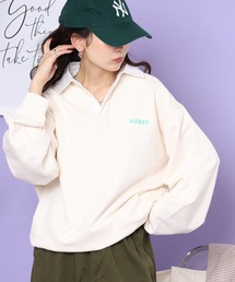スウェット ラガーシャツ」に該当するレディースのトップス
