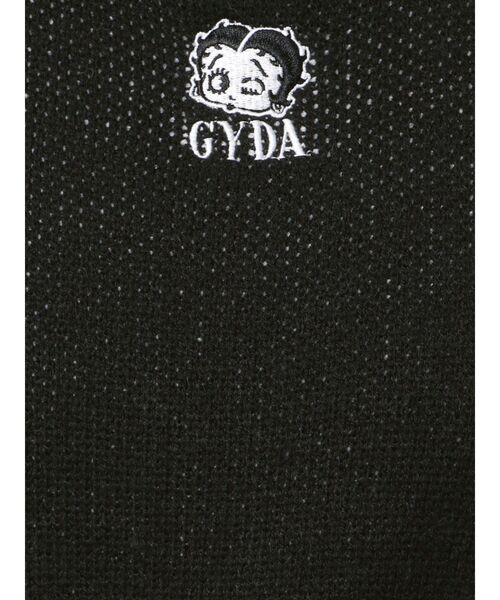 BETTY BOOP(ベティ・ブープ)の「BETTY×GYDA shortニットトップス(ニット/セーター・レディース・パープル/ブラック/オフホワイト・FREE)」の18枚目の写真