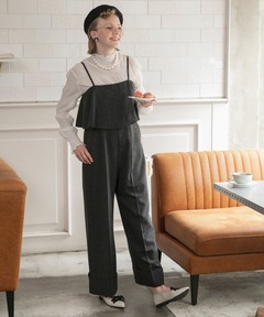 未使用に近い　 STYLEMIXER センタープレスワイドロンパース STYLEMIXER スタイルミキサー センタープレスワイドロンパース