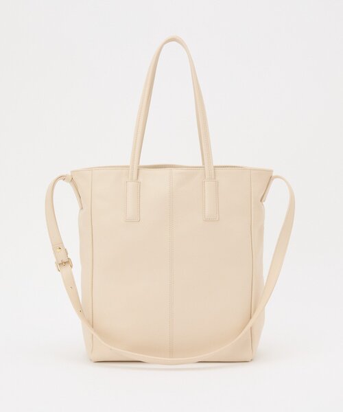 russet（ラシット）の「レザー2WAYトートバッグ（トートバッグ・レディース・キャメル/グレー/ブラック/アイボリー・FREE）」の12枚目の写真