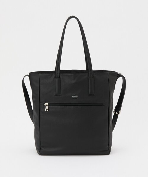 russet（ラシット）の「レザー2WAYトートバッグ（トートバッグ・レディース・キャメル/グレー/ブラック/アイボリー・FREE）」の13枚目の写真