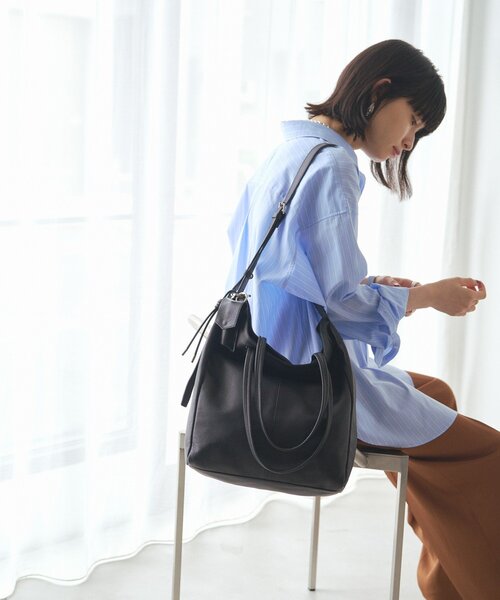 セール】レザー2WAYトートバッグ（トートバッグ）｜russet（ラシット