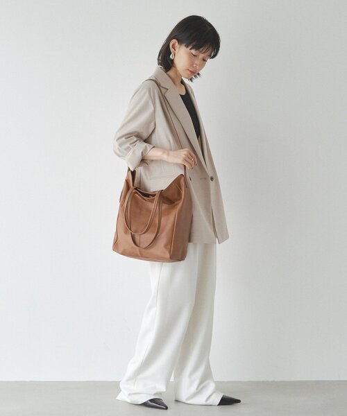 レザー2WAYトートバッグ（トートバッグ）｜russet（ラシット）の