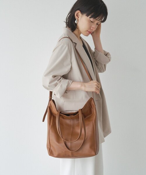レザー2WAYトートバッグ（トートバッグ）｜russet（ラシット）の