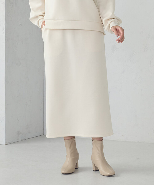 羊毛100 ニット　セーター　ダンボールニット　スカート　セットアップ　秋冬　S aquagarage（アクアガレージ） ニットセットアップ ニットスカート