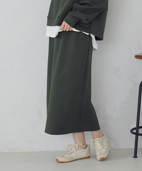 新色追加】ダンボールニット ナロースカート / セットアップ対応