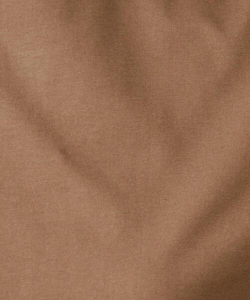 UNTITLED（アンタイトル）の「【接触冷感/コットン100/洗える/Tシャツ】半袖天竺プルオーバー（Tシャツ/カットソー・レディース・ダークグレー/オフホワイト/キャメル・48/44/04/02/00）」の16枚目の写真