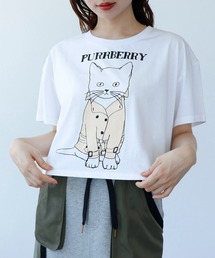 Cepica | 【BLACK SCORE】PURRBERRY CROPPED T(Tシャツ/カットソー)