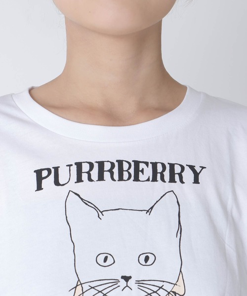 Cepica(セピカ)の「【BLACK SCORE】PURRBERRY CROPPED T(Tシャツ/カットソー・レディース・ホワイト・FREE)」の7枚目の写真