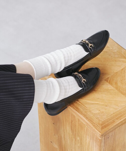 HARUTA（ハルタ）の「ROPE' PICNIC PASSAGE byHARUTA/ビット付フラットローファー（ローファー・レディース・シルバー/ブラック・23.5cm/24.5cm/23.0cm/24.0cm）」の7枚目の写真