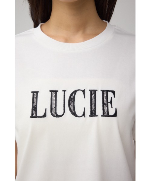 AZUL by moussy(アズールバイマウジー)の「C/T冷感レースロゴTシャツ(Tシャツ/カットソー・レディース・オフホワイト/ブラック/ブラウン・FREE)」の10枚目の写真