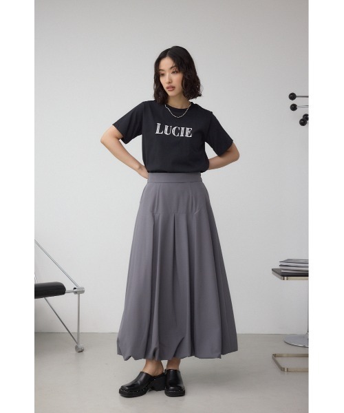 AZUL by moussy(アズールバイマウジー)の「C/T冷感レースロゴTシャツ(Tシャツ/カットソー・レディース・オフホワイト/ブラック/ブラウン・FREE)」の16枚目の写真
