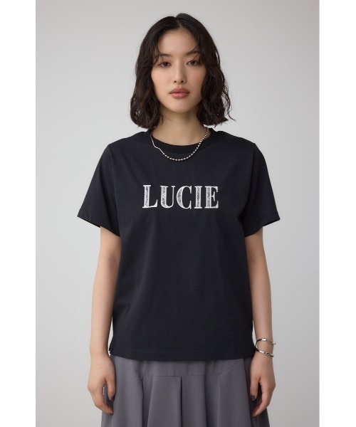 AZUL by moussy(アズールバイマウジー)の「C/T冷感レースロゴTシャツ(Tシャツ/カットソー・レディース・オフホワイト/ブラック/ブラウン・FREE)」の17枚目の写真
