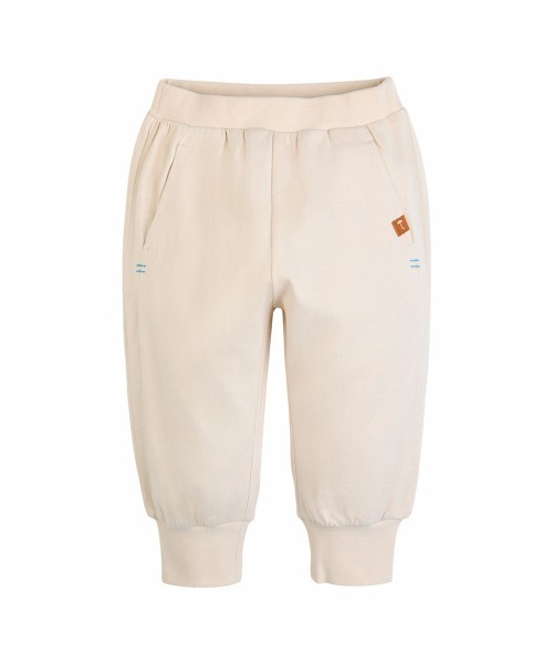 moimoln(モイモルン)の「【SOFT&】カラーステッチジョガーパンツ(その他パンツ・キッズ・チャコールグレー/ライトベージュ・130cm/120cm/100cm/90cm/110cm)」の1枚目の写真