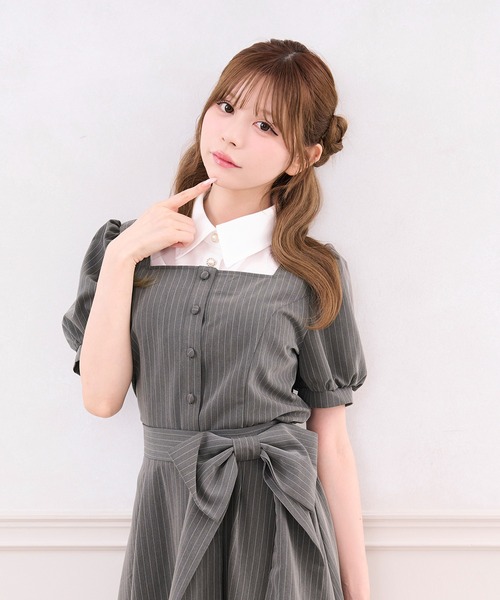 apres jour(アプレジュール)の「【セット着用可能】レイヤードパフスリトップス(シャツ/ブラウス・レディース・ブラック系その他2/ブラウン系その他/グレー系その他/ブラック系その他・フリー/X-LARGE)」の3枚目の写真