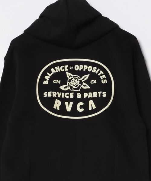 RVCA(ルーカ)の「RVCA/ルーカ COURT ZIP HOODIE パーカー BF044-015(パーカー・レディース・ブラック/ホワイト/グレー・S/M)」の5枚目の写真