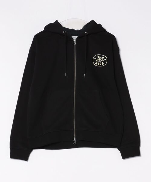 RVCA(ルーカ)の「RVCA/ルーカ COURT ZIP HOODIE パーカー BF044-015(パーカー・レディース・ブラック/ホワイト/グレー・S/M)」の6枚目の写真