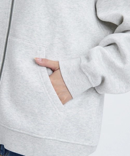 RVCA(ルーカ)の「RVCA/ルーカ COURT ZIP HOODIE パーカー BF044-015(パーカー・レディース・ブラック/ホワイト/グレー・S/M)」の8枚目の写真