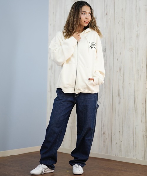 RVCA(ルーカ)の「RVCA/ルーカ COURT ZIP HOODIE パーカー BF044-015(パーカー・レディース・ブラック/ホワイト/グレー・S/M)」の21枚目の写真