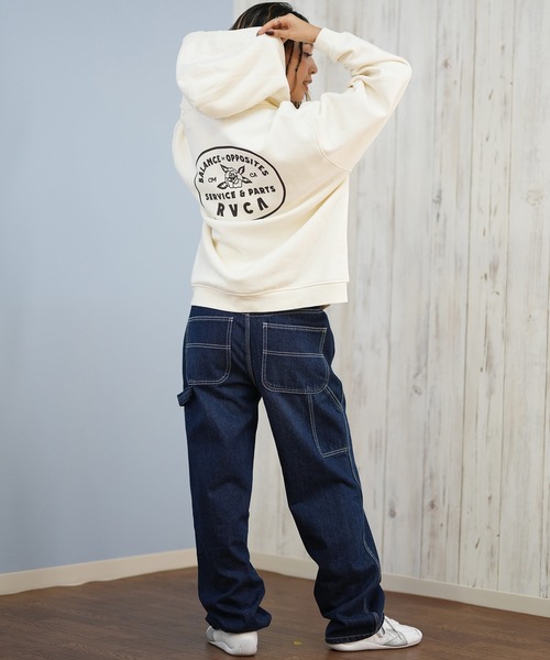 RVCA(ルーカ)の「RVCA/ルーカ COURT ZIP HOODIE パーカー BF044-015(パーカー・レディース・ブラック/ホワイト/グレー・S/M)」の20枚目の写真