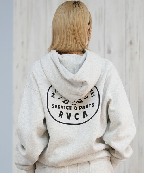 RVCA(ルーカ)の「RVCA/ルーカ COURT ZIP HOODIE パーカー BF044-015(パーカー・レディース・ブラック/ホワイト/グレー・S/M)」の12枚目の写真