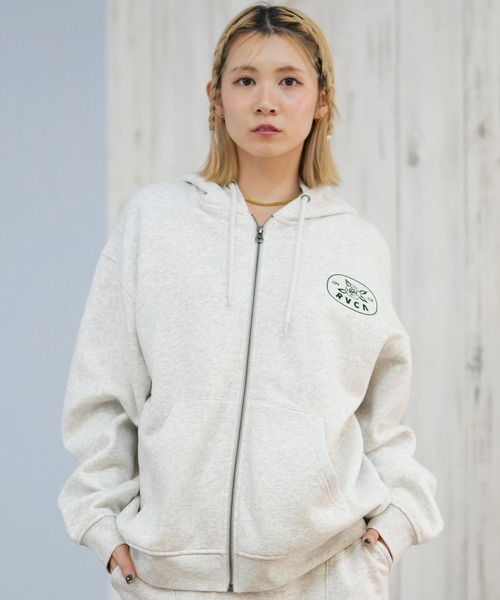 RVCA(ルーカ)の「RVCA/ルーカ COURT ZIP HOODIE パーカー BF044-015(パーカー・レディース・ブラック/ホワイト/グレー・S/M)」の13枚目の写真