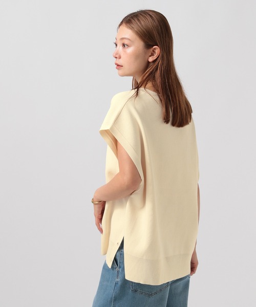 BAYFLOW（ベイフロー）の「ハイゲージＶニットベスト（ニット/セーター・レディース・マスタード/チャコール/オフホワイト・FREE）」の13枚目の写真