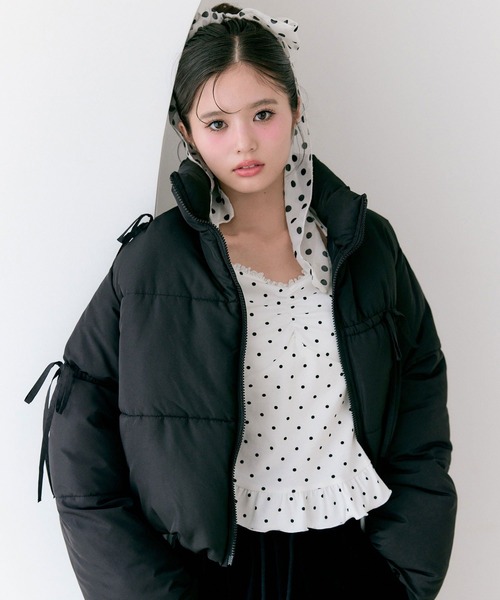 ✨本日限定値下✨美品✨  オリーブ ダウンジャケット セール】リボンエコダウンブルゾン（ダウンジャケット/コート）｜OLIVE