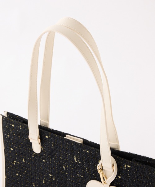 one after another NICE CLAUP（ワンアフターアナザーナイスクラップ）の「【LouLoumei】キャリーオントートバッグ（ショルダーバッグ・レディース・ブラック/ブラック×グレー/ブラウン系その他・FREE）」の10枚目の写真