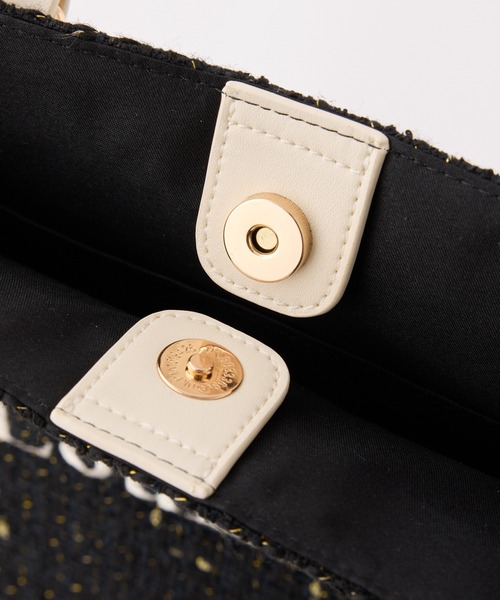 one after another NICE CLAUP（ワンアフターアナザーナイスクラップ）の「【LouLoumei】キャリーオントートバッグ（ショルダーバッグ・レディース・ブラック/ブラック×グレー/ブラウン系その他・FREE）」の11枚目の写真