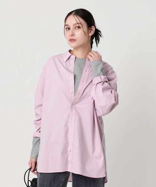 コットン ストライプビッグシャツ（シャツ/ブラウス