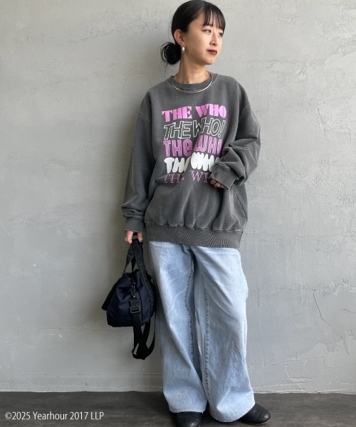 GOOD ROCK SPEED（グッドロックスピード）の「[GOOD ROCK SPEED/グッドロックスピード] 別注 THE WHO ロゴプリントスウェット（スウェット・レディース・チャコールグレー・M/L/XL）」の13枚目の写真