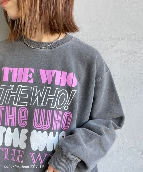GOOD ROCK SPEED（グッドロックスピード）の「[GOOD ROCK SPEED/グッドロックスピード] 別注 THE WHO ロゴプリントスウェット（スウェット・レディース・チャコールグレー・M/L/XL）」の5枚目の写真