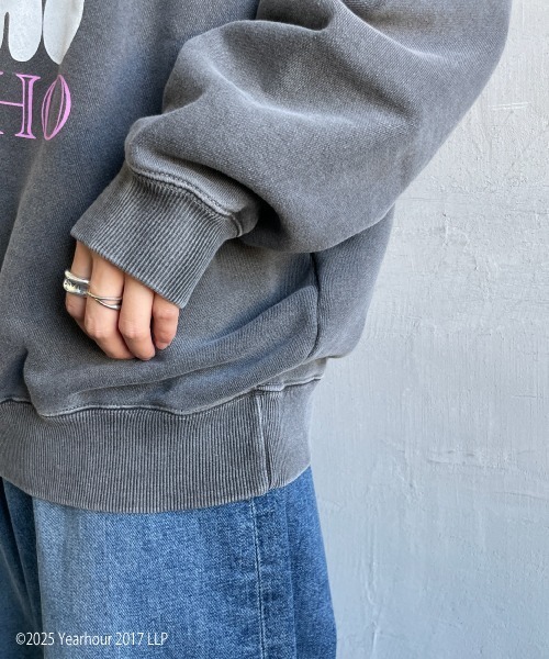 GOOD ROCK SPEED（グッドロックスピード）の「[GOOD ROCK SPEED/グッドロックスピード] 別注 THE WHO ロゴプリントスウェット（スウェット・レディース・チャコールグレー・M/L/XL）」の7枚目の写真