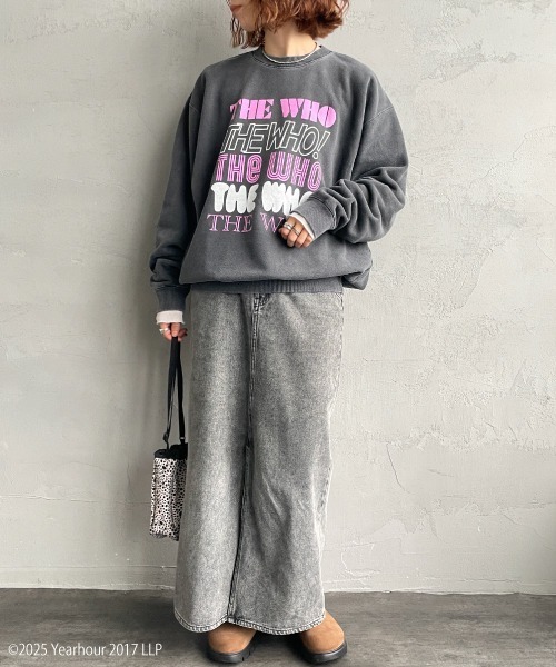 別注 THE WHO Logo印花大學T