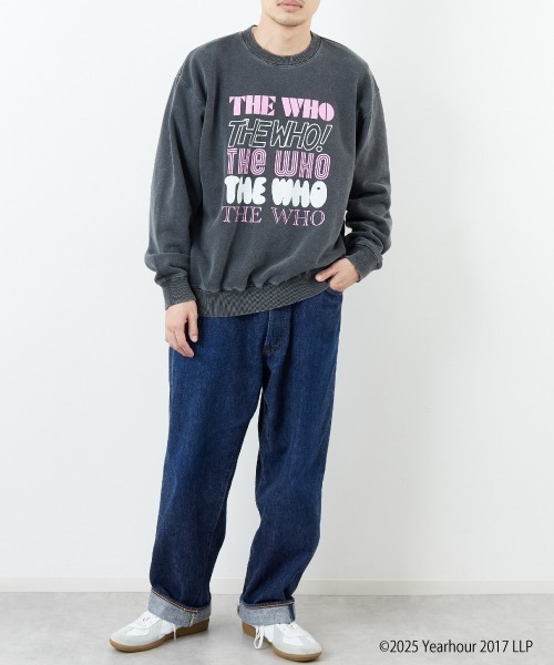 別注 THE WHO Logo印花大學T