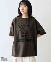 MEDE19F for PEANUTS 古着のようなプリントTシャツ